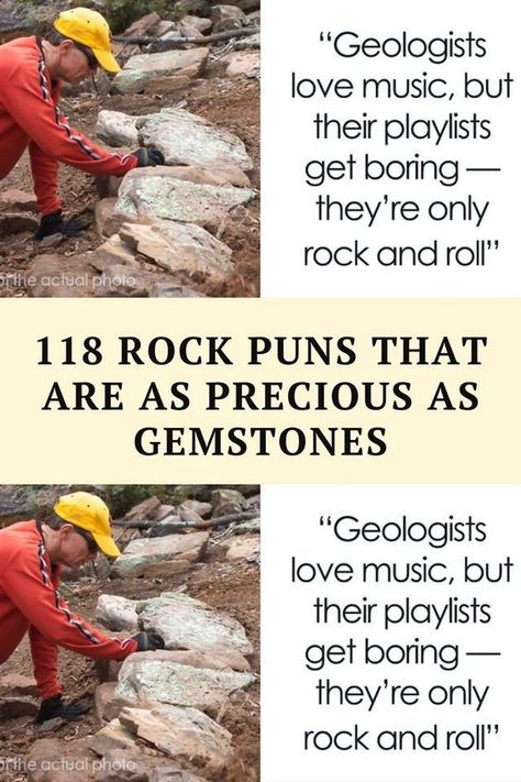 Jokes, Rock Puns, Funny Laugh, Wow Facts, Rock And Roll, Puns, Famous Artists, Rock, Bland