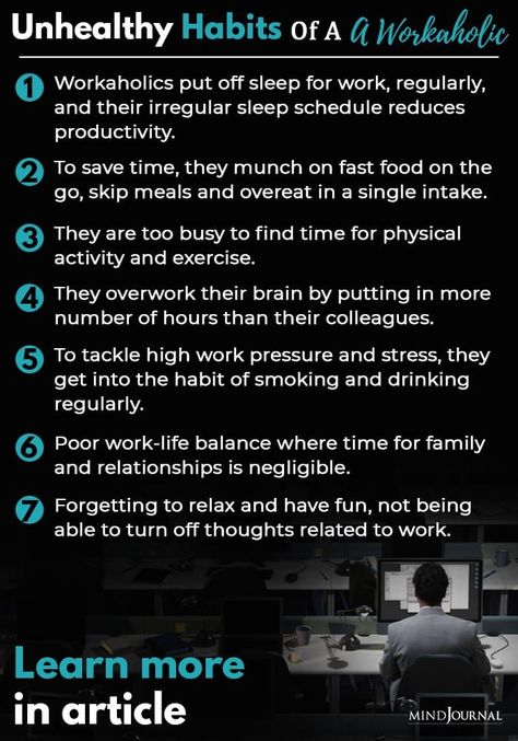 Workaholism has been labelled as the "addiction of the century". Are you a workaholic? Know these 13 signs of a workaholic. #workaholic #signsofworkaholic #lifeskills #lifehacks Mental Health, Life Hacks, Useful Life Hacks, Motivation, Ideas, Workaholics Quotes, Workaholics, Serious Illness, Unhealthy Diet