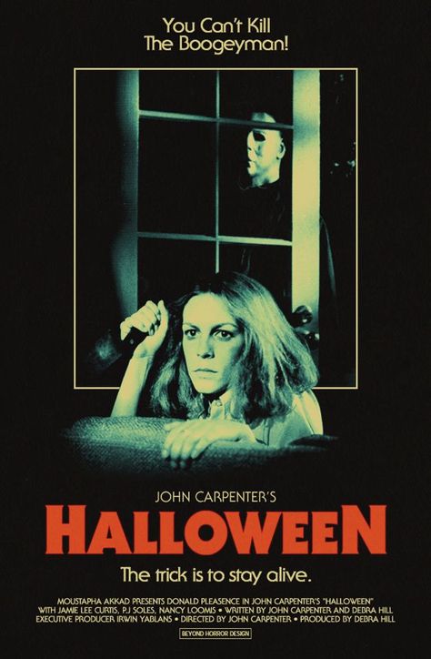 Halloween poster # John Carpenter..... Favorite horror film of all time. The remake made me so mad. I hated it.