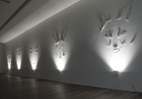 The shadow art of Italian artist Fabrizio Corneli is the result of carefully calculated projections of light. Using mathematics to produce each visually compelling and mind-boggling piece of work. Lights, Design, Shadow Play, Shadow, Shadow Art, Light And Shadow, Installation Art, Light Art Installation, Lighting