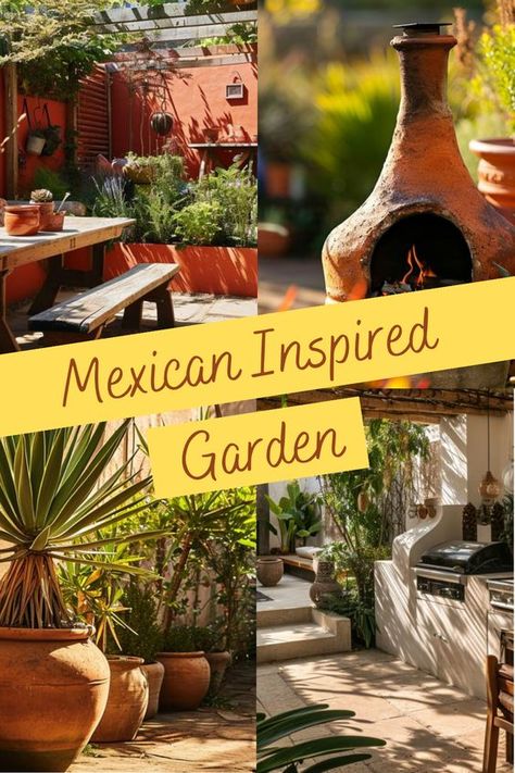 Mexican-style gardens, known for their relaxed, rustic charm, are gaining popularity. They feature bold colours, natural materials, and a festive atmosphere, transforming any outdoor space. Whether you’re a fan of Mexican culture or just want a vibrant garden, adding Mexican elements is a great way to stand out. This guide will cover some key Mexican style garden ideas, helping you create your own enchanting space. Decoration, Home Décor, Mexican Outdoor Decor Patio, Mexican Patio Decor, Mexican Patio Ideas, Mexican Garden Hacienda Style, Mexican Patio Ideas Backyards, Mexican Outdoor Kitchen, Mexican Outdoor Decor