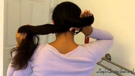 10 SECOND NO-PIN BUN: nautilus for very long hair. Note: I did actually get this to work! Not another impossible pin! Diy, Bath, Buns, Inspiration, Waist Length Hair, Bun Hairstyles For Long Hair, Cut My Hair, Thick Hair Styles, Curly Hair Styles