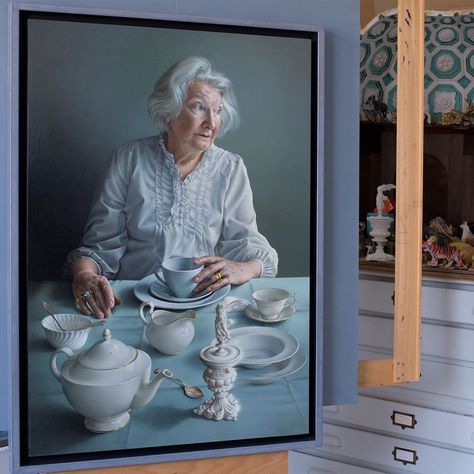 Miriam Escofet on Instagram: “. . It's lovely to be reunited with this after more than a year! 'An Angel at my Table', winner of the BP portrait Award 2018, has been…” Contemporary Art, Portraits, Portrait, Gallery, Royal Academy Of Arts, National Portrait Gallery, Artist Interview, Artist, Fine Art