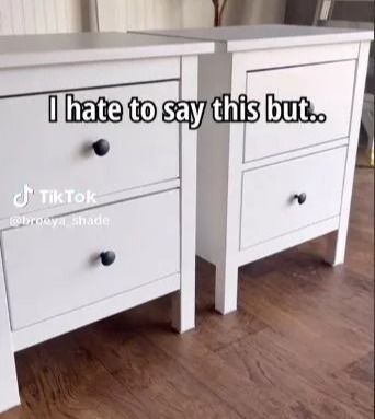 A WOMAN has revealed how she transformed two boring Ikea units into very stylish nightstands.  The DIY whizz joked in the caption that the cabinets “weren’t ugly” but they “needed an upgrade.” On her @breeya_shade account, she wrote: “Let’s face it, these Ikea nightstands are kind of boring. “Let me show you how to completely […] Ikea, Diy, Inspiration, Design, Ikea Hack Nightstand, Ikea Nightstand Hack, Ikea Bedside Cabinets, Ikea Black Dresser, Ikea Units