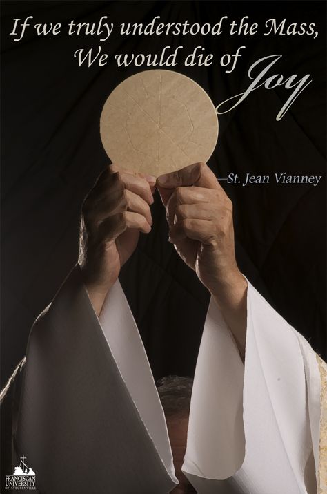 "If we truly understood the Mass we would die of joy" — St. John Vianney Lord, Christ, St John Vianney, Roman Catholic, Roman Catholic Church, Catholic Saints, Catholic Christian, Saint Quotes Catholic, Catholic Mass