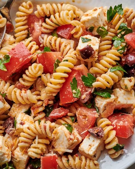 I Tried Ina Garten's Pasta Salad Recipe | Kitchn Ideas, Summer, Pasta, Ina Garten, Food Network, Ina Garten Pasta Salad, Best Ever Pasta Salad, Chipotle Pasta, Easy Italian Pasta Salad