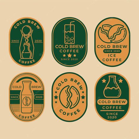 Coffee Labels, Brew Labels, Coffee Designs Art, Coffee Graphics, Logo Design Coffee, Labels Free, Coffee Shop Branding, Coffea, Coffee Label