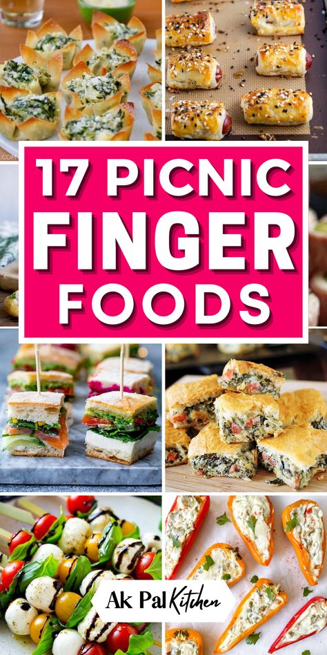 Enjoy our simple summer picnic finger foods. From portable snacks to summer appetizers to bite-sized treats and picnic sandwiches, these summer finger foods are sure to satisfy your cravings while you bask in the autumn ambiance. These picnic snacks are perfect for munching on the go. Explore our collection of easy picnic appetizers, from bite-sized treats to sandwich bites and mini quiches. Create a stunning grazing platter with a variety of skewer recipes, cheese, and charcuterie. Sandwiches, Camping, Picnics, Parties, Easy Grab And Go Party Food, Fun Picnic Food Ideas For Kids, Picnic Appetizers, Appetizer Snacks, Quick Party Snacks