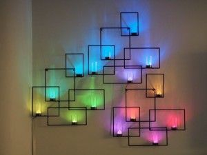 DIY Wall Art Ideas and Do It Yourself Wall Decor for Living Room, Bedroom, Bathroom, Teen Rooms |   Geometric Neon Lights Wall Art Sconces  | Cheap Ideas for Those On A Budget. Paint Awesome Hanging Pictures With These Easy Step By Step Tutorials and Projects  |  http://diyjoy.com/diy-wall-art-decor-ideas Diy Room Décor, Home Décor, Diy Wall Art, Diy Wall Décor, Diy Wall Decor, Diy Room Decor, Diy Wall, Room Diy, Wall Lights