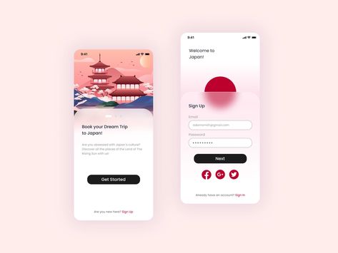 Sign Up page for Travel app/ Daily UI Challenge #001 by Елена Тен on Dribbble Ideas, Web Design Trends, Web Design, Ux Design, User Interface Design, Daily Ui, Travel App, Sign Up Page, Ui Inspiration