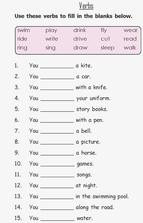 2nd Grade English Worksheets - Best Coloring Pages For Kids Pre K, English Lessons For Kids, Grammar For Kids, Vocabulary Worksheets, English Worksheets For Kids, Grammar Worksheets, Verb Worksheets, English Grammar Worksheets, Teaching English