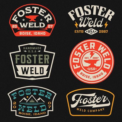 Outdoorsy Badges by Jose Manzo | Daily design inspiration for creatives | Inspiration Grid Retro Logos, Badge Logo, Retro Logo, Badge Design, Retro Logo Design, Vintage Logo, Patch Design, Shirt Logo Design, ? Logo