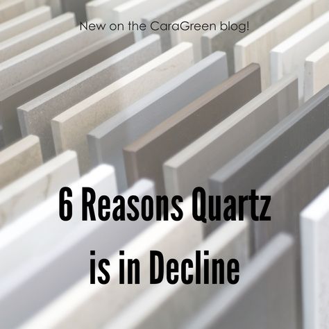 Thinking about Quartz countertops for your kitchen?  Do your homework before you jump on the bandwagon. While Quartz has been the de facto countertop standard since last year, the tides have quickly turned as a tsunami of industry issues snowballed to cripple the quartz market. Learn the 6 reasons why quartz is in decline in our latest blog post. Layout, Home Décor, Bath, Design, Ohio, Best Quartz For White Cabinets, Quartz Flooring, Quartz Vs Granite Countertops, Quartz Backsplash
