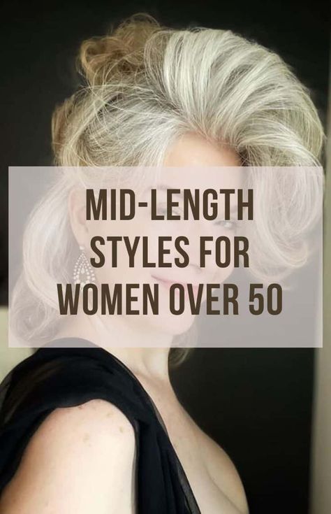 50 Classy Medium Length Hairstyles for Women Over 50 Mid Shoulder Length Hair With Layers, Shoulder Length Cuts, Mid Length Hair Styles For Women, Mid Length Layered Haircuts, Midlength Haircuts, Medium Length Haircuts, Middle Aged Women Hairstyles, Shoulder Length Layered Hair, Medium Length Hair Styles