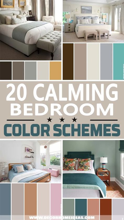 via @decorhomeidea Home Décor, Interior, Calming Bedroom Colors, Soothing Bedroom Colors, Bedroom Color Schemes Relaxing, Best Bedroom Colors, Room Color Schemes, Small Bedroom Color Ideas, Bedroom Color Schemes