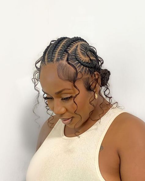 Braided Hairstyles, Big Box Braids Hairstyles, Box Braids Hairstyles, Braids For Black Hair, Braids With Extensions, Four Braids Cornrow, Feed In Braids Hairstyles, Braided Ponytail Hairstyles, Protective Hairstyles Braids