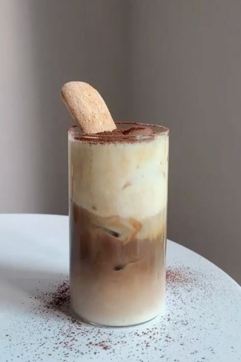 Desserts, Tiramisu, Tiramisu Coffee Recipe, Latte Recipe, Tiramisu Drink Recipe, Iced Latte, Latte, Iced Latte Recipe, Ice Coffee Recipe