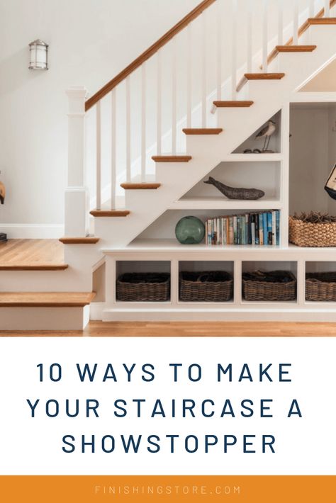 Home Décor, Storage Under Staircase, Open Basement Stairs, Basement Stairs Ideas, Open Staircase Ideas Half Walls, Staircase Storage, Stair Remodel, Staircase Remodel, Stairs For Tight Spaces