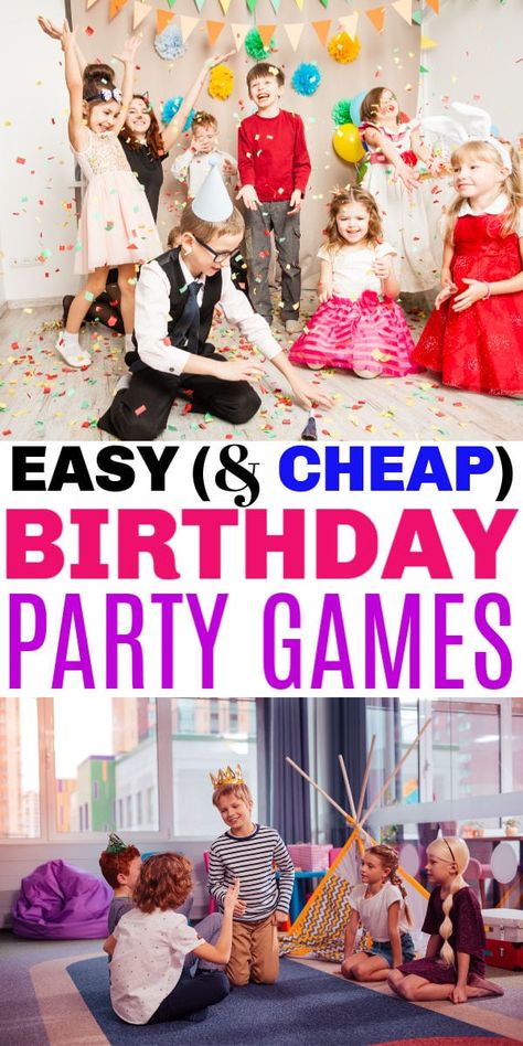 Simple Birthday Party Games, Boys Birthday Party Games Indoor, Lateover Birthday Party, Simple Kids Party Games, Kid’s Birthday Party Games, Bday Party Games Kids, Easy Birthday Crafts For Kids, Birthday Activity Ideas For Kids, Games For 10th Birthday Party