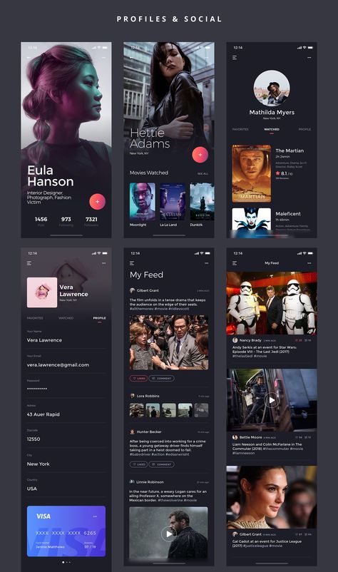 Kino, the Movie iOS UI Kit on Behance Ui Ux Design, Apps, Ux Design, Web Design, Interface Design, Mobile App Ui, Mobile App Design Inspiration, App Interface Design, Mobile App Design