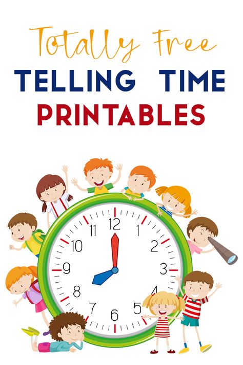 Telling Time Esl, Telling Time Anchor Chart, Telling Time Activities, Free Time Activities, First Grade Activities, Teaching Time, 1st Grade Math, Teaching Preschool, Teaching Activities