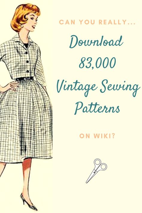 Vintage Sewing, Couture, Sewing Patterns, Dressmaking, Vintage Sewing Patterns, Sewing Projects Clothes, Vintage Sewing Patterns Free, Sewing Clothes, Sewing Dresses