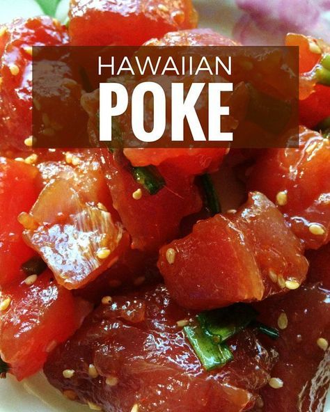 Paleo, Fruit, Tuna Poke, Poke Bowl Recipe, Poke Bowl, Hawaiian Poke, Poke Recipe, Ahi Poke, Ahi Tuna Recipe