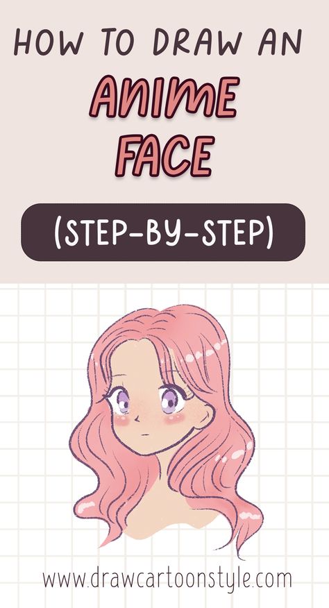 Anime face drawing tutorial, easy anime face for beginners, how to draw an anime head, how to draw an anime face for beginners, easy step by step drawing tutorial, procreate easy tutorial, how to draw an anime face How To Draw Anime Face Tutorials, Easy Drawings Sketches Face, Kawaii, How To Draw A Head Step By Step Anime, Digital Art Anime Easy, How To Draw A Face For Beginners Anime, How To Learn To Draw Anime, How To Draw Chibi Face Step By Step, How To Draw Anime Girlies