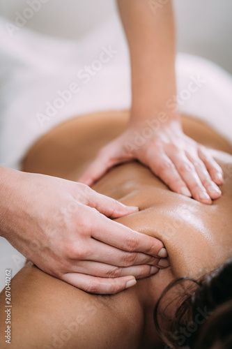 Stock Image: Shoulder blade Sports Massage Therapy Physiotherapy, Medical Massage, Sports Massage Therapy, Shoulder Massage, Reflexology Massage, Massage Therapy, Body Massage, Sports Massage