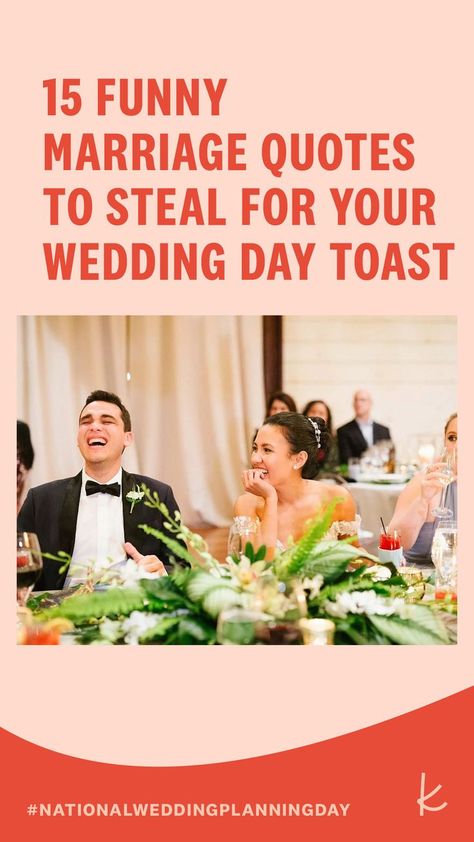 Want to have every guest laughing during your speech? Check out these solid jokes to turn your wedding speech into a mini stand-up comedy routine. Funny Wedding Speeches, Funny Wedding Quotes, Best Friend Wedding Speech Funny, Funny Wedding Toasts, Best Friend Speech Wedding, Best Friend Wedding Speech, Wedding Jokes, Wedding Humor, Funny Best Man Speeches