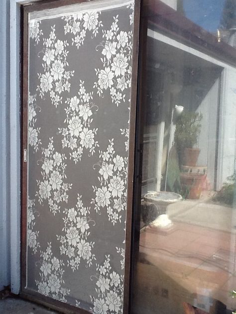 Needed a new screen door. Had an old lace window panel. Came out great and soooo easy.