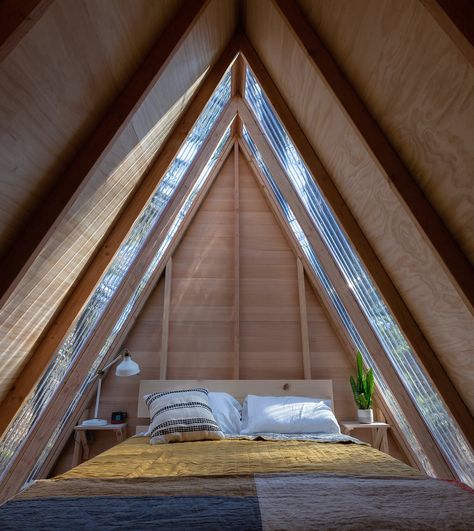 An A-Frame Just About Anyone Could Build | Huckberry House Design, Auvergne, Glamping, Camping, A Frame House, A Frame Cabin, A Frame House Plans, Diy A Frame Cabin, A Frame Tent