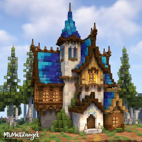 Minecraft Buildings, Minecraft Houses Blueprints, Minecraft House Designs, Minecraft House Tutorials, Minecraft Roof, Minecraft House Plans, Minecraft Plans, Minecraft Structures, Minecraft Cottage