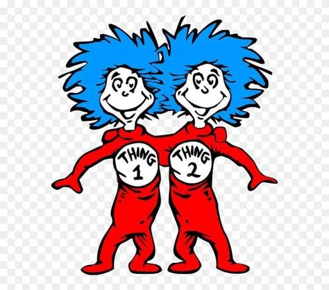 Bulletin Boards, Tattoos, Inspiration, Dr Seuss Clipart, Dr Seuss Images, Dr Seuss Art, Dr Seuss, Thing 1 Thing 2, Thing One Thing Two