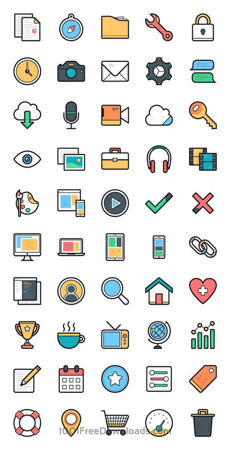 Free Download: 100 Lulu Vector Icons Flat Icons, Web Design, Apps, Website Icons, Logo Icons, App Design, Logo Branding, Icon Design Inspiration, Web Icons