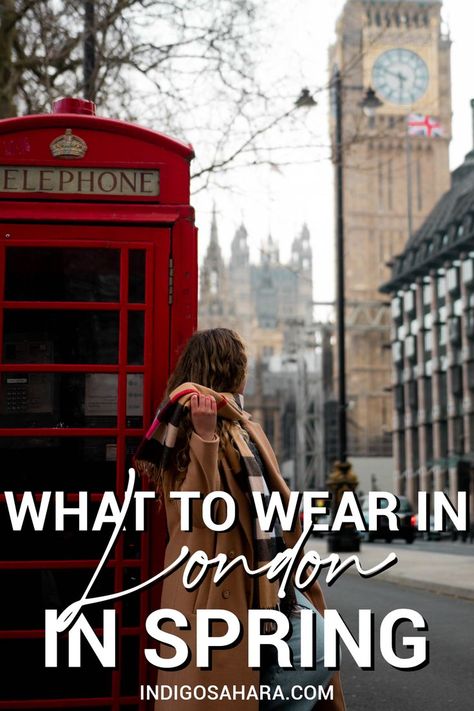 I'm so glad I had this London packing list spring! It shows exactly what to wear in London in spring -- in March, April and May! London England, London, Wanderlust, Amsterdam, Sweden, Outfits, London Fashion, London Packing List Spring, What To Pack For London