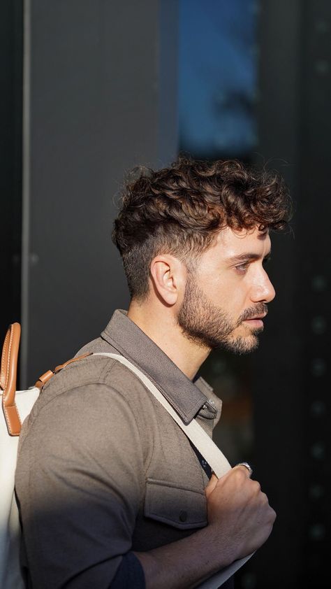 alexcosta on Instagram: Easy way to get the trendy curly undercut styled properly. Check out @forteseries to get your hair products! The argan oil smells… Male Haircuts Curly, Man Haircuts, Hair And Beard Styles, Men Curly Hair, Men Curly Hairstyles, Curly Hair Men, Beard Fade, Wavy Hair Men, Curly Taper Fade