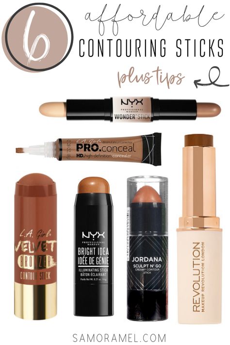 In today's post, I am going to be mentioning all of the highly recommended contouring sticks that will help transform your makeup look. #contouring101 #contouringproducts Contouring, Foundation, Nyx, Eye Make Up, Best Contouring Products, Contour Makeup Products, Contouring Products, Best Contour Makeup, Drug Store Contour