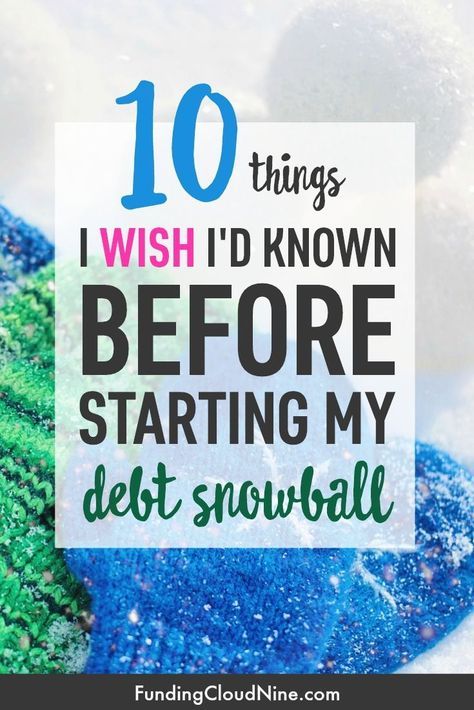 Thinking about paying off debt with the Debt Snowball Method? Check out this list of 10 things I wish I'd known before starting my debt snowball. Debt Free, Organisation, Paying Off Credit Cards, Debt Snowball, Debt Payoff, Managing Your Money, Debt Reduction, Debt Repayment, Debt Relief