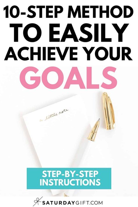Do you have a bigger goal you want to achieve? Super! Follow this 10-step method to easily achieve your goals and transform from a goal setter to a goal achiever in no time! Personal Development Plan, Achieve Your Goals, Achieving Goals, Goal Planning, Coaching Techniques, Coaching Tools, How To Plan, How To Stop Procrastinating