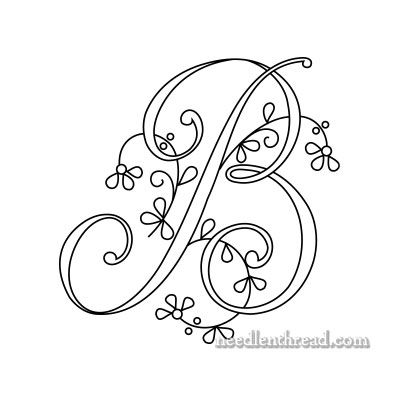 Hand Embroidered Monogram: Delicate Spray A-C Embroidery Designs, Embroidery Patterns, Patchwork, Embroidery Alphabet, Embroidery Monogram, Embroidered Monogram, Embroidery Letters, Machine Embroidery, Cross Stitch Embroidery