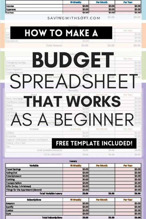Organisation, Diy, Ideas, Ipad, Personal Budget Spreadsheet, Budget Spreadsheet, Household Budget Spreadsheet, Budget Spreadsheet Template, Personal Budget Template