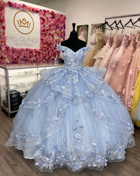 Tulle, Outfits, Light Blue 15 Dresses Quinceanera, Light Purple Quinceanera Dresses, Light Blue Quinceanera Dresses, Dark Blue Quinceanera Dresses, Light Blue Quince Dresses, Light Blue Quince Dress, Sky Blue Quinceanera Dresses
