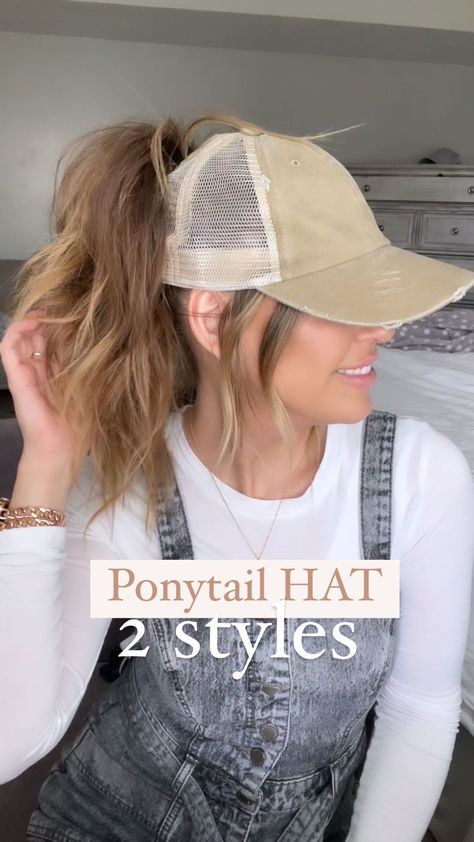 Up Dos, Outfits, Art, Pony Tail Hats, Ponytail With Hat, Cute Hairstyles With Hats Baseball Caps, Hairstyles With A Hat Baseball Caps, Hairstyles With Hats Ball Caps, Cute Hat Hairstyles