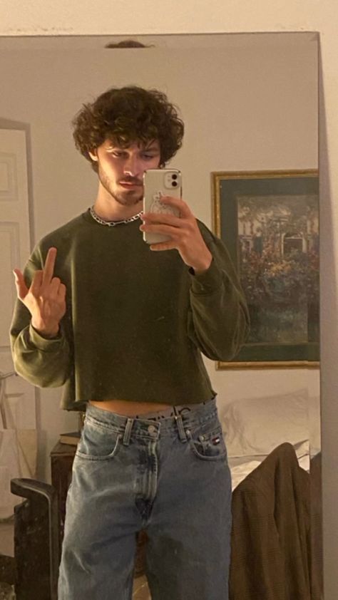 Guys Fits, Mens Fashion Streetwear, Men In Crop Tops, Gay Fashion Men, Mens Outfits, Men Crop Top Outfit, Men Crop Top, Men Crop Top Aesthetic, Mens Crop Top Outfits