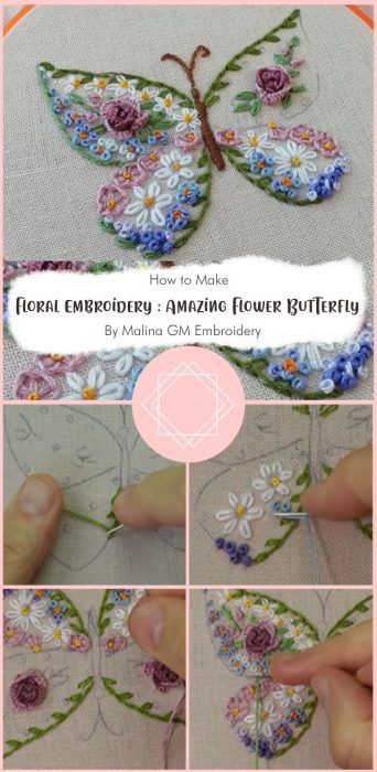 5 Butterfly Embroidery Free Pattern Ideas - Carolinamontoni.com Patchwork, Crochet, Embroidery Patterns, Crewel Embroidery, Quilts, Hand Embroidery Designs, Embroidery Flowers Pattern, Embroidery Stitches Tutorial, Embroidery Patterns Free