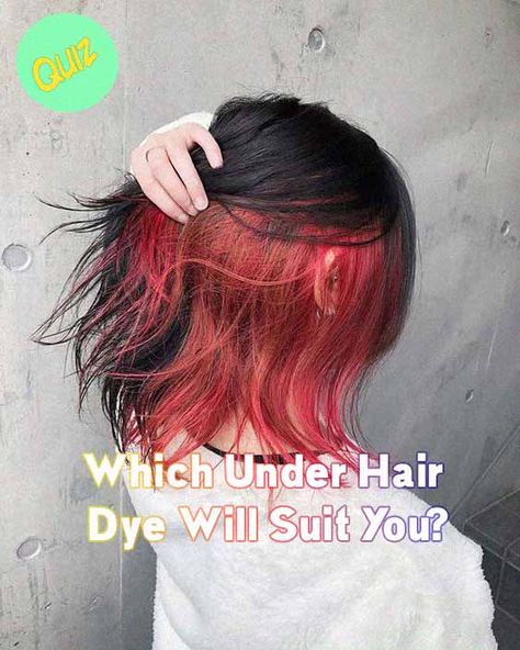Balayage, Under Colour Hair, Coloured Streaks In Hair, Underdye Hair, Dye Underneath Hair, Bleaching Underneath Hair, How To Dye Hair, Dye My Hair, Under Hair Dye