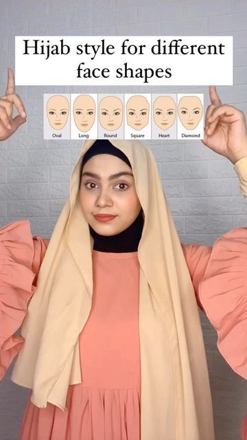 Ideas, Hijab Tutorial, Diy, Square Hijab Tutorial, Simple Hijab Tutorial, Rectangle Face Shape, Round Face Shape, Hijab Designs, Hijab Style Tutorial