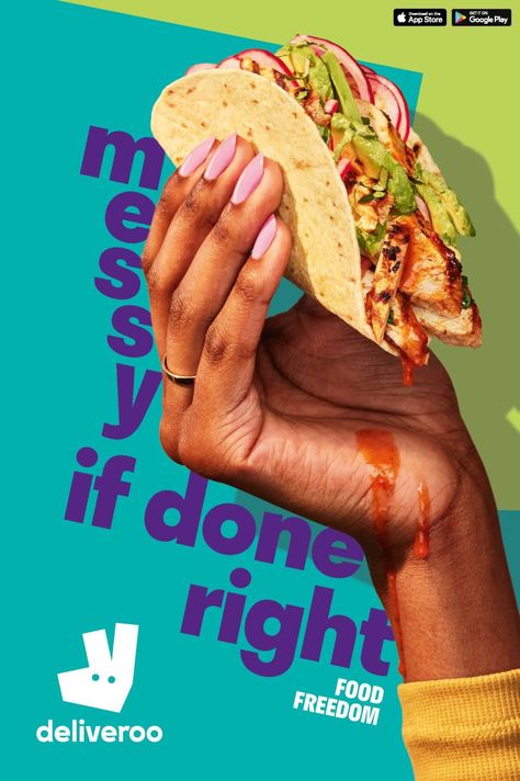 http://wklondon.com/2019/01/deliveroo-serves-food-freedom/ Menu Design, Food Styling, Food Ads, Food Advertising, Food Delivery, Fast Food, Food Poster, Food Content, Food Poster Design
