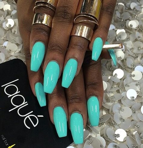 Acrylics, Turqoise Nails, Turquoise Nails, Teal Nails, Turquoise Nail Designs, Summer Nail Colors, Turquoise Acrylic Nails, Bright Summer Acrylic Nails, Turquoise Nail Art